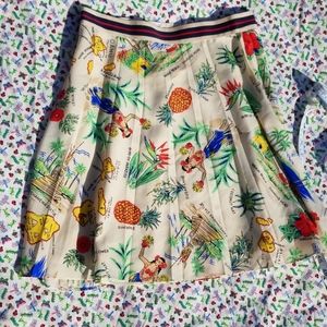 J. Crew Pleated Hawaiian Skirt